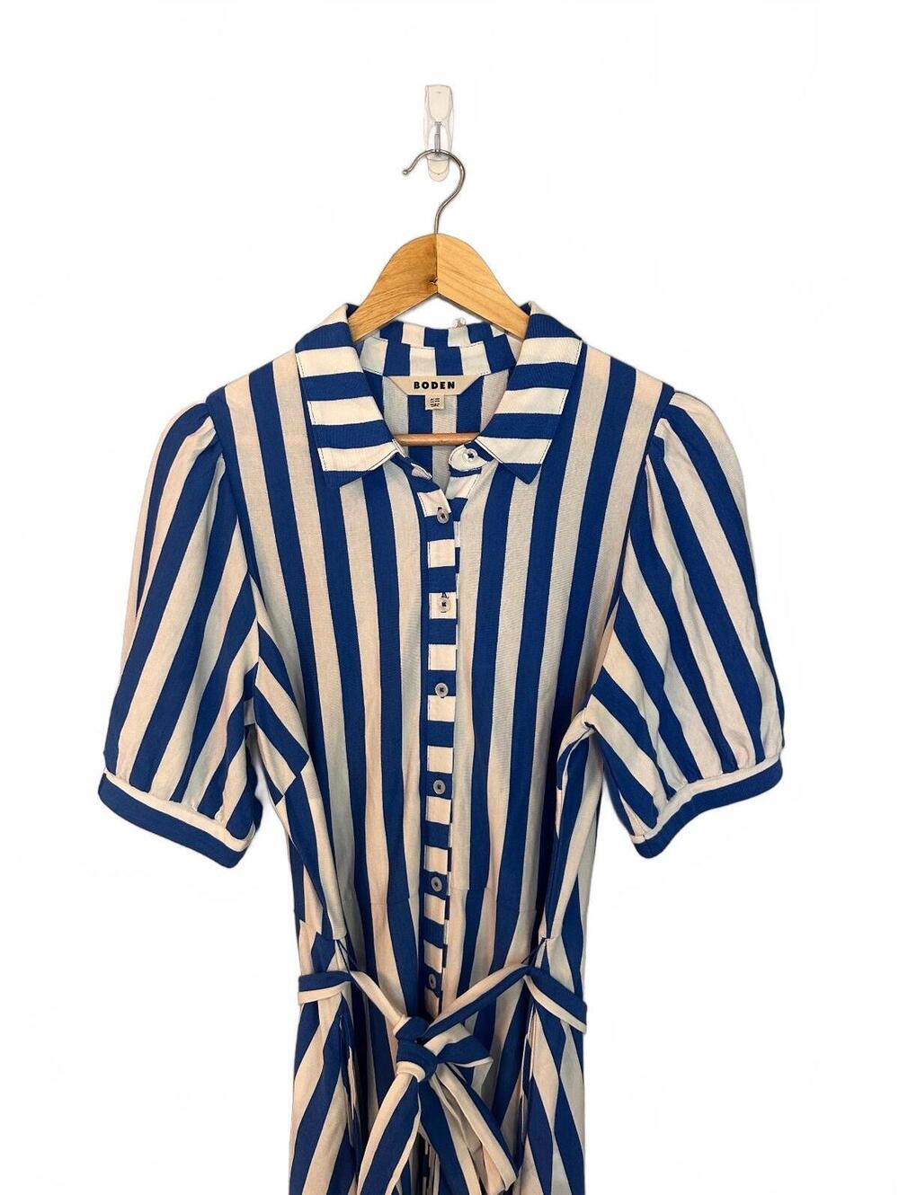 Boden Libby Jersey Midi Shirt Dress 12 - Picture 4 of 6